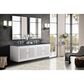 James Martin Athens 72" Double Bathroom Vanity in Glossy White with 3 cm Charcoal Soapstone Quartz Top and Rectangular Sinks, , large