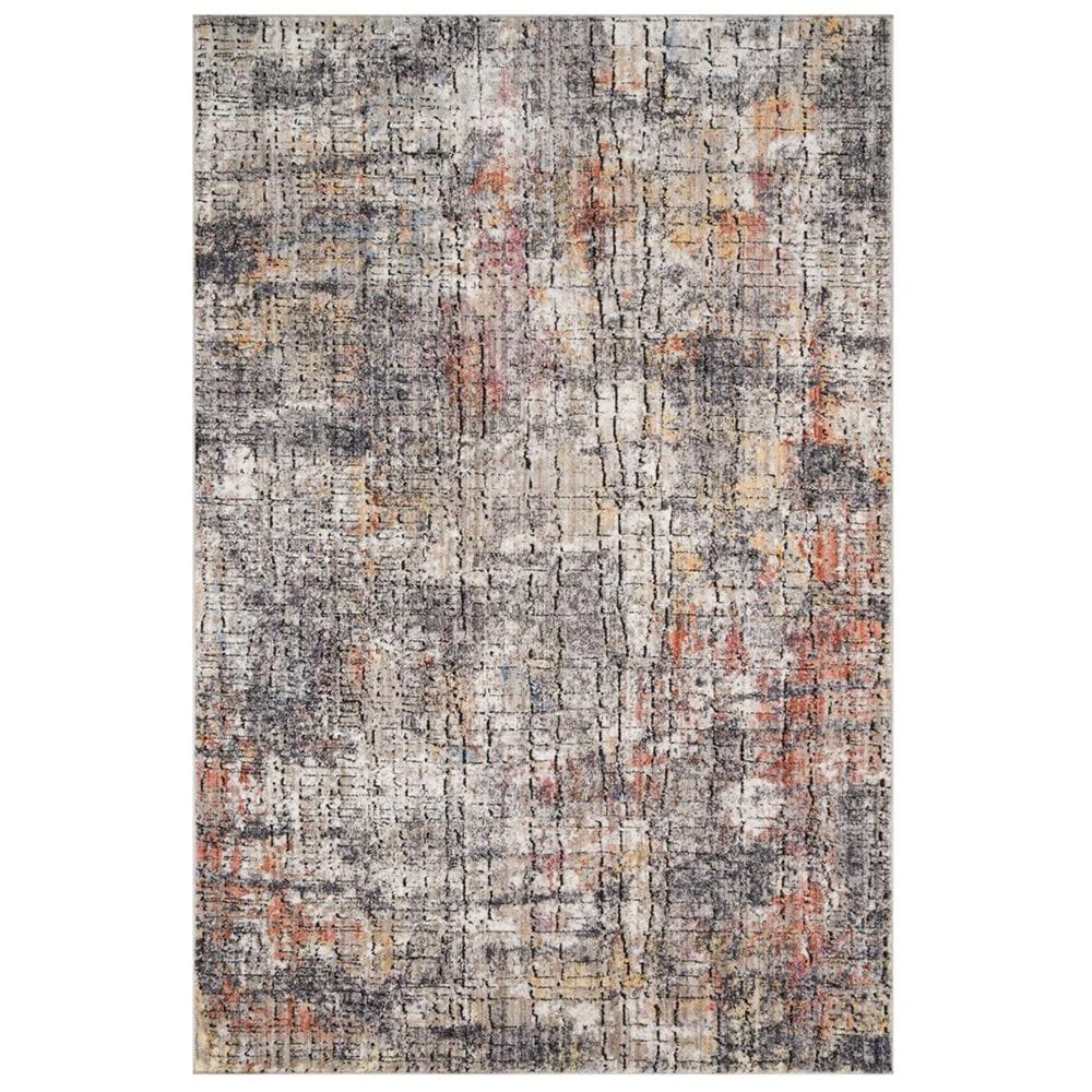 Loloi Medusa MED-07 5" x 7"6" Graphite and Sunset Area Rug, , large