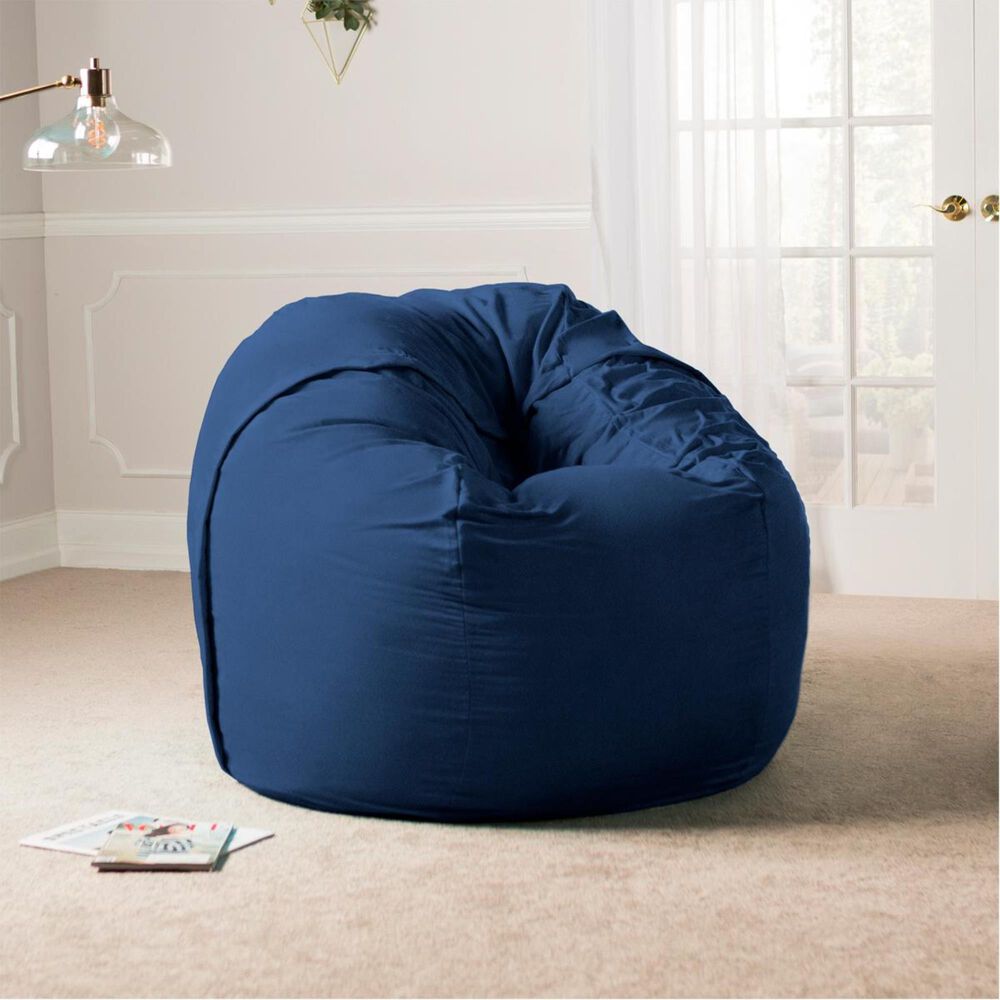 Jaxx 5&#39; Large Bean Bag with Removable Cover in Navy, , large