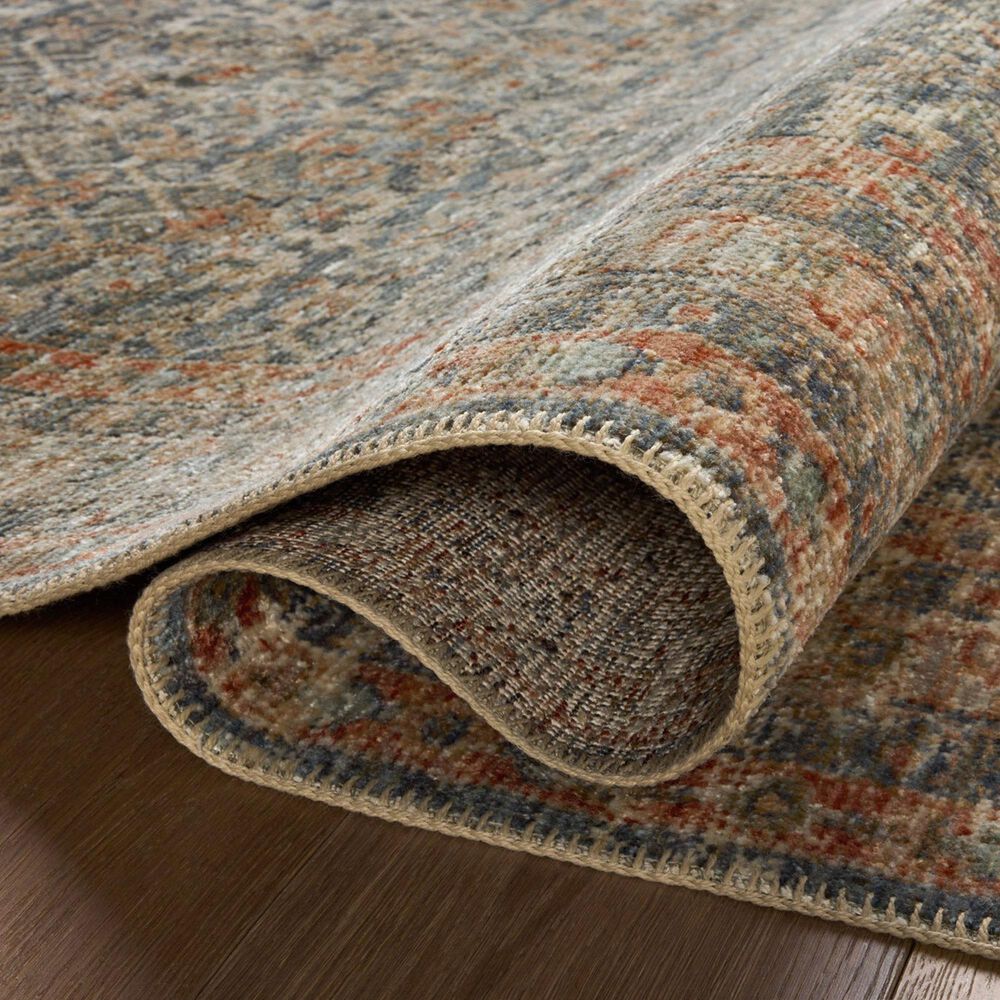 Loloi Heritage 10&#39; x 14&#39; Blue and Rust Area Rug, , large