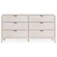 Urban Home Drake 6-Drawer Dresser in White, , large