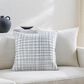 Surya Draft 18" x 18" Throw Pillow in Off-White and Black, , large