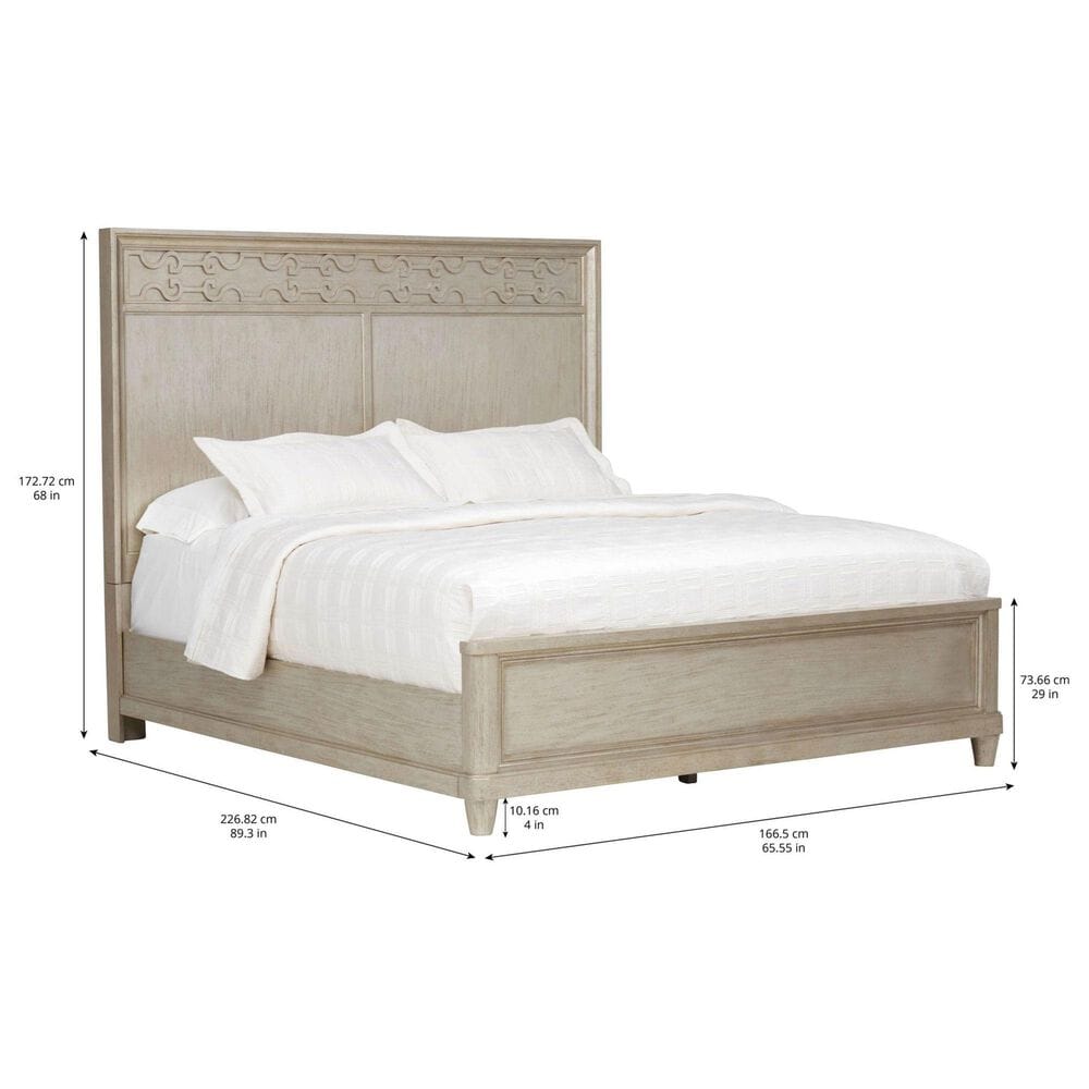 Vantage Morrissey King Panel Bed in Silver, , large