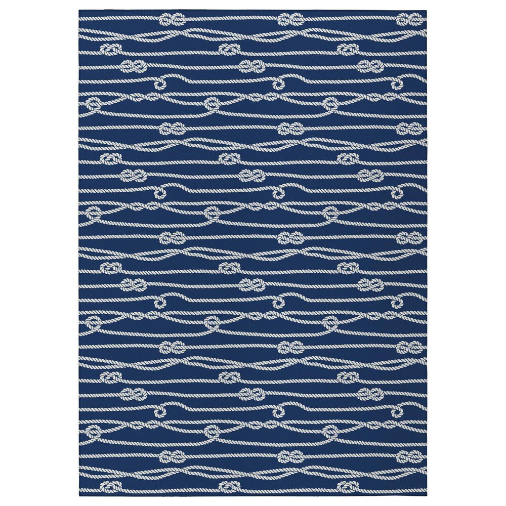 Dalyn Rug Company Harbor Contemporary 10" x 14" Navy Indoor/Outdoor Area Rug, , large