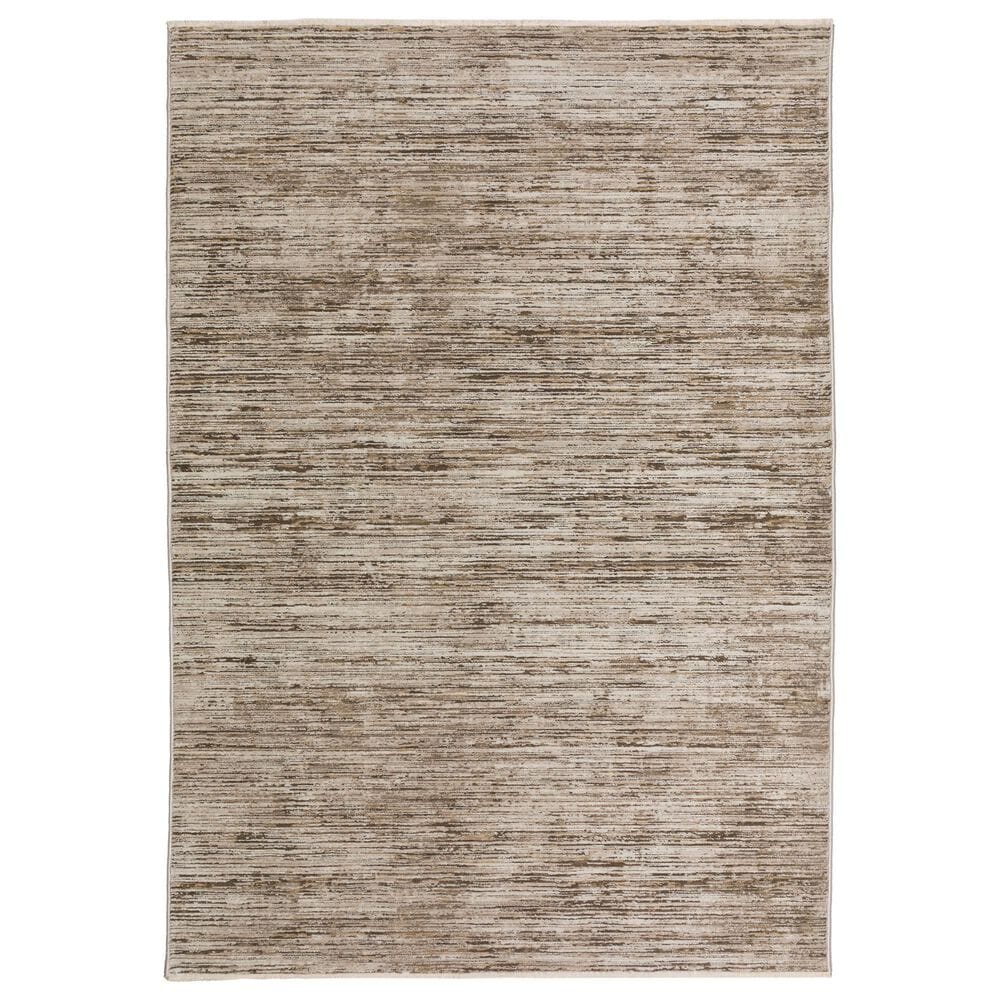 Dalyn Rug Company Denizi Striped 3"3" x 5"3" Mocha Area Rug, , large