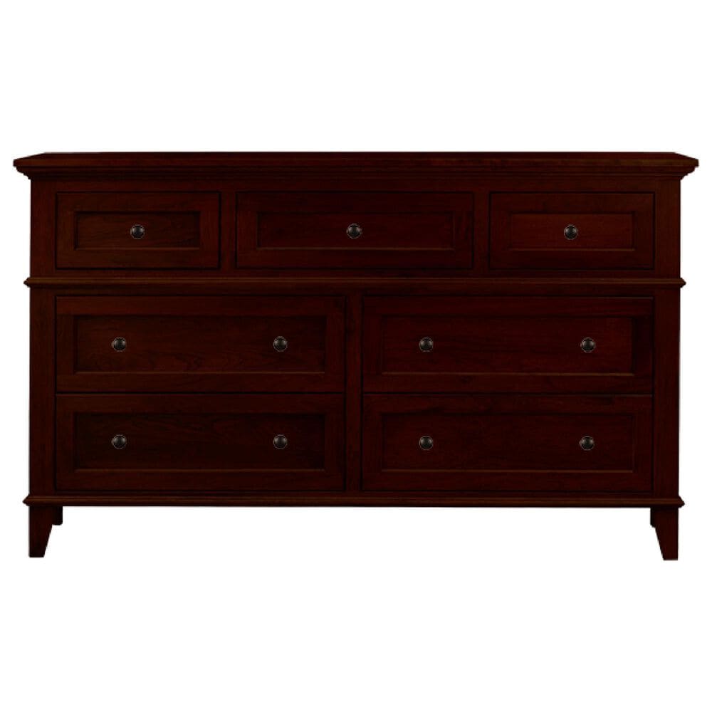 Fleming Furniture Co. Brentwood 7-Drawer Dresser and Mirror in Sunset, , large