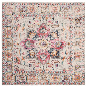 Safavieh Madison MAD603R 4" Square Fuchsia and Ivory Area Rug, , large