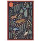 Rifle Paper Co. Menagerie 5" x 7"6" Black Area Rug, , large