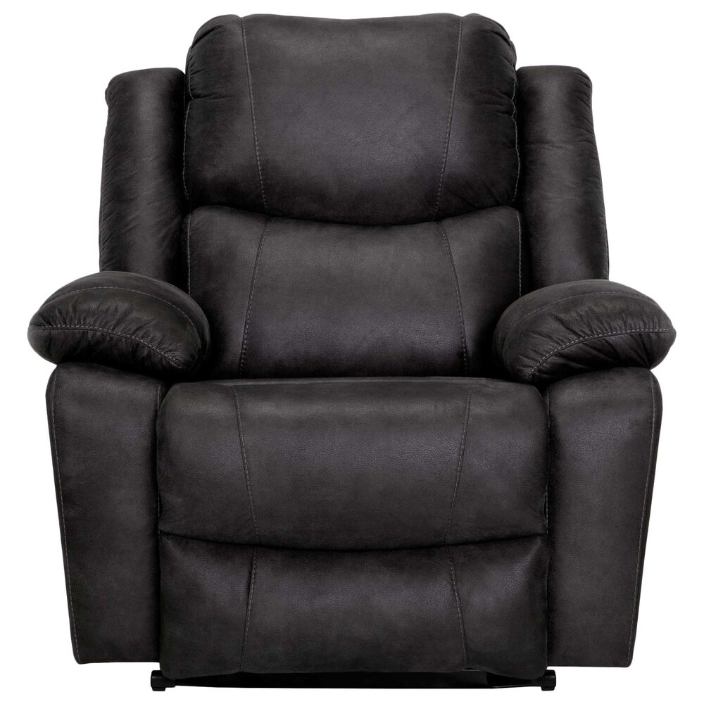 Moore Furniture Caesar Power Oversized Rocker Recliner in Westview Slate, , large