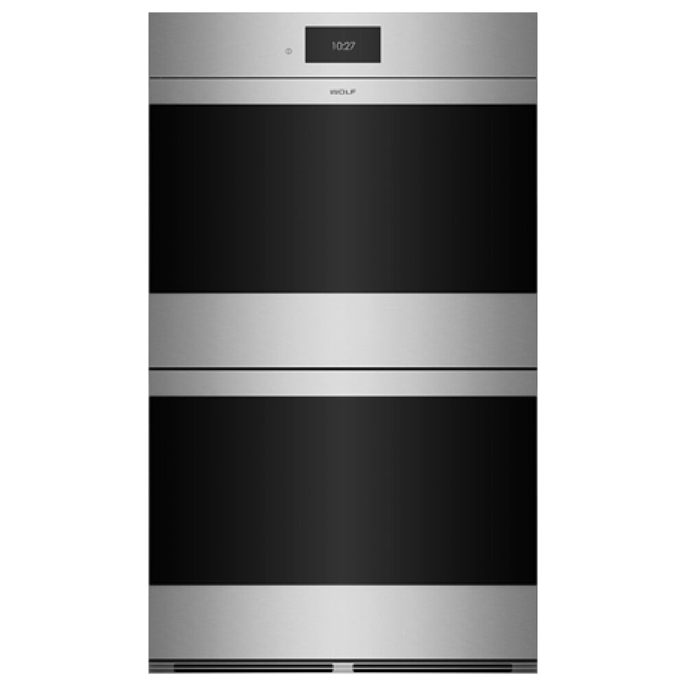 Wolf 30" M Series Contemporary Built-In Double Electric Wall Oven with Convection in Stainless Steel, , large