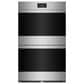 Wolf 30" M Series Contemporary Built-In Double Electric Wall Oven with Convection in Stainless Steel, , large