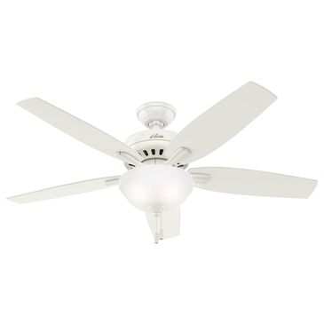 Hunter Newsome 52" Ceiling Fan with Lights in Fresh White, , large