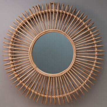 Other Bamboo Wall Mirror in Natural, , large