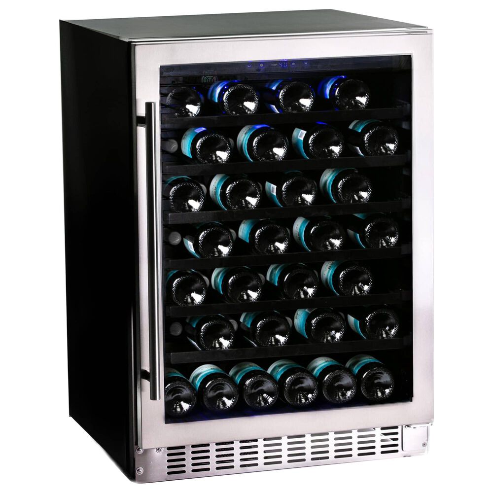 Azure 5.6 Cu. Ft. Glass Door Wine Center in Stainless Steel, , large