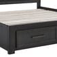 Signature Design by Ashley Foyland California King Storage Bed in Black and Brown, , large