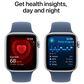 Apple Watch SE GPS 44mm Silver Aluminum Case with Denim Sport Band - M/L (Pre-Order), , large