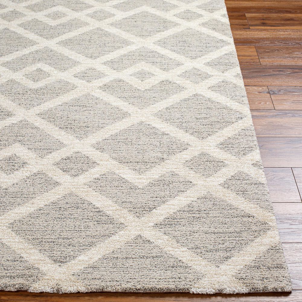 Surya Gavic 4&#39;3&quot; x 5&#39;11&quot; Ivory, Light Beige and Medium Gray Area Rug, , large