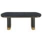 Urban Home Doheny Dining Table in Black and Brass - Table Only, , large