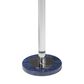 Artistica Metal Invicta Round Spot Table in Navy Blue and Polished Nickel, , large