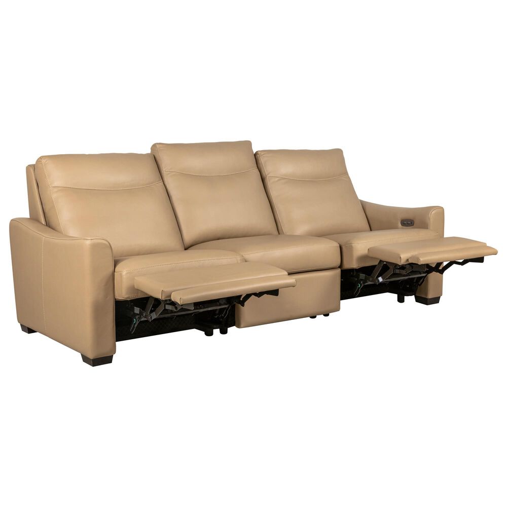 American Leather Carolina 3-Piece Power Reclining Sofa in Bison Champagne, , large