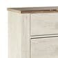 Signature Design by Ashley Willowton 6 Drawer Dresser in White Washed Finish, , large