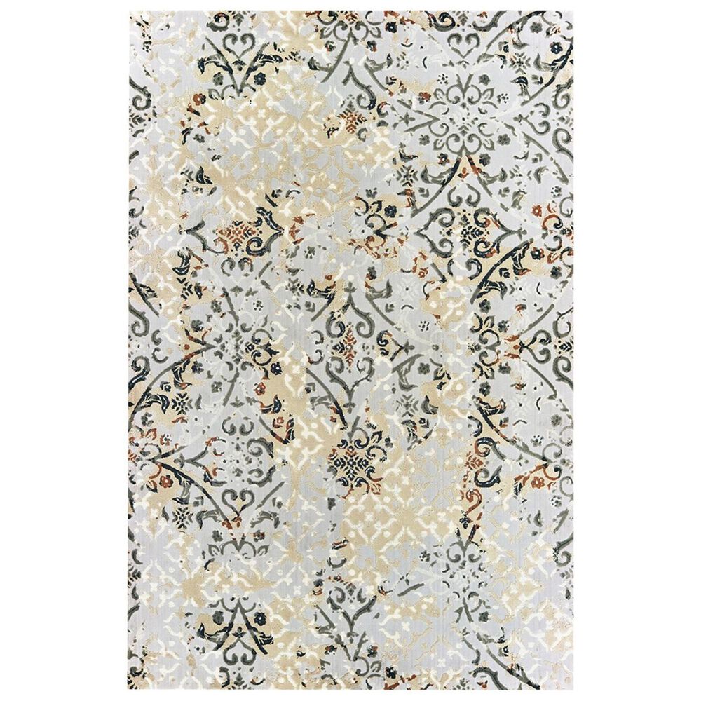 Oriental Weavers Bowen 108W 6"7" x 9"6" Gray Area Rug, , large