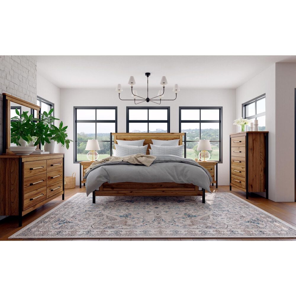 Hawthorne Furniture Norcross 3-Piece Queen Bedroom Set with 2-Nightstand in Hickory, , large