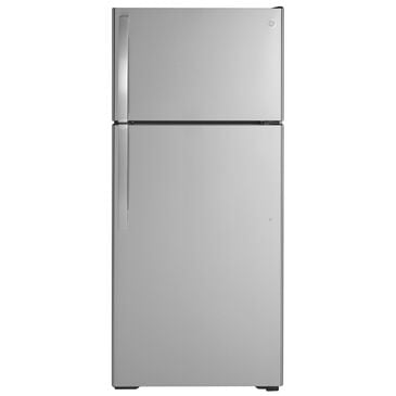 GE Appliances 16.6 Cu. Ft. Top Freezer Refrigerator Energy Star in Stainless Steel, , large
