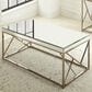 Steve Silver Evelyn Cocktail Table in Copper and Glass, , large