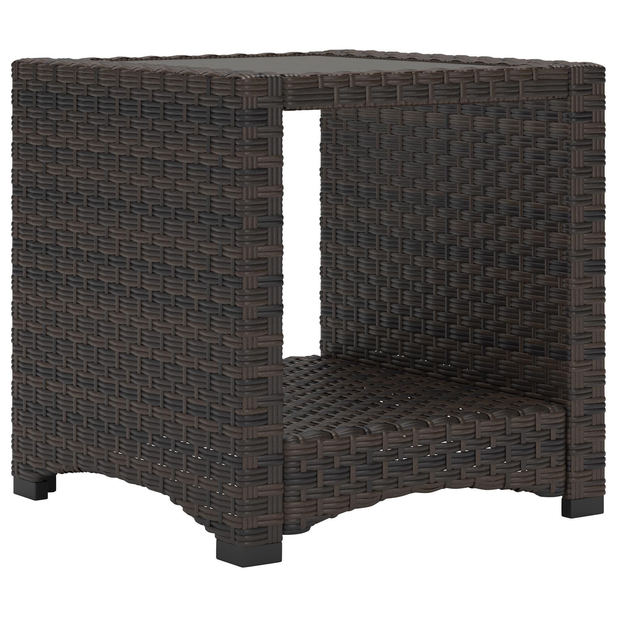 Signature Design by Ashley Windglow Patio End Table in Brown - Table Only |  NFM