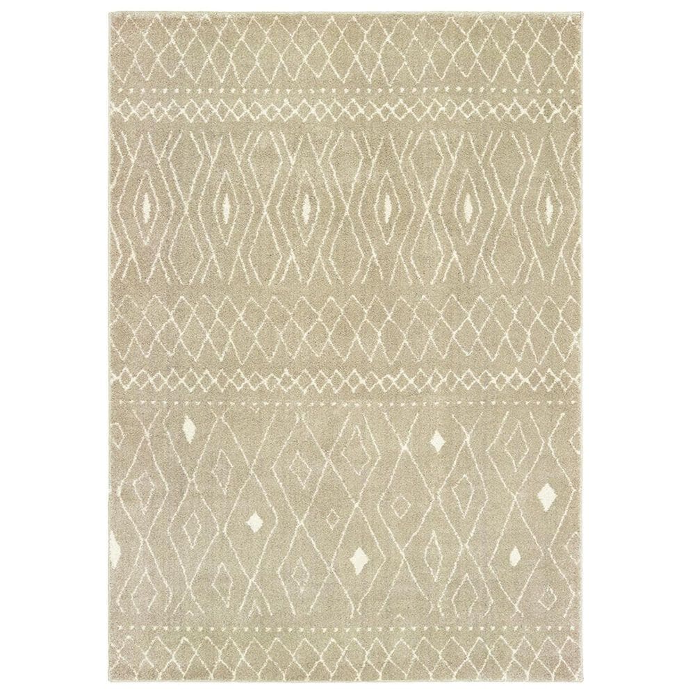 Oriental Weavers Carson 9665B 2"3" x 7"6" Sand Runner, , large