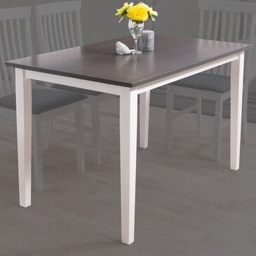 CorLiving Michigan Dining Table in White/Grey, , large