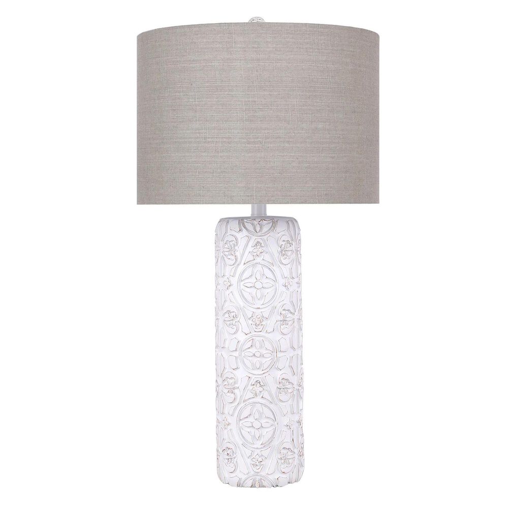 Grandview Gallery Taos Table Lamp in White with Brown, , large