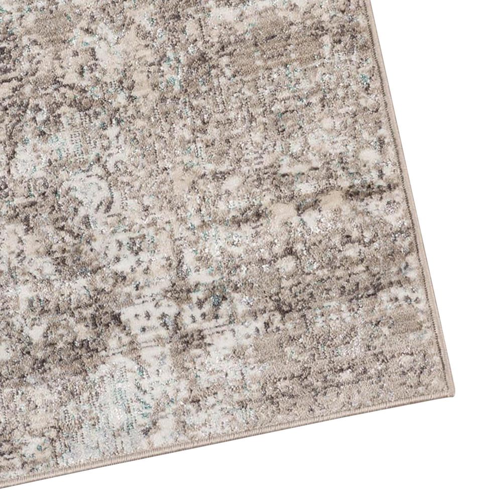 Amer Rugs Cambridge Abstract 5&#39;3&quot; x 7&#39;6&quot; Light Gray Area Rug, , large