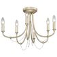 Golden Lighting Kamila 6-Light Semi-Flush in White Gold, , large