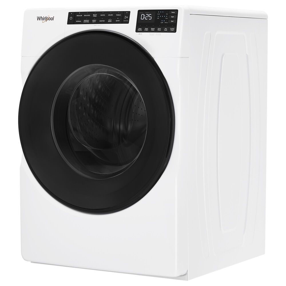 Whirlpool 4.5 Cu. Ft. Front Load Washer and 7.4 Cu. Ft. Electric Dryer Laundry Pair in White, , large