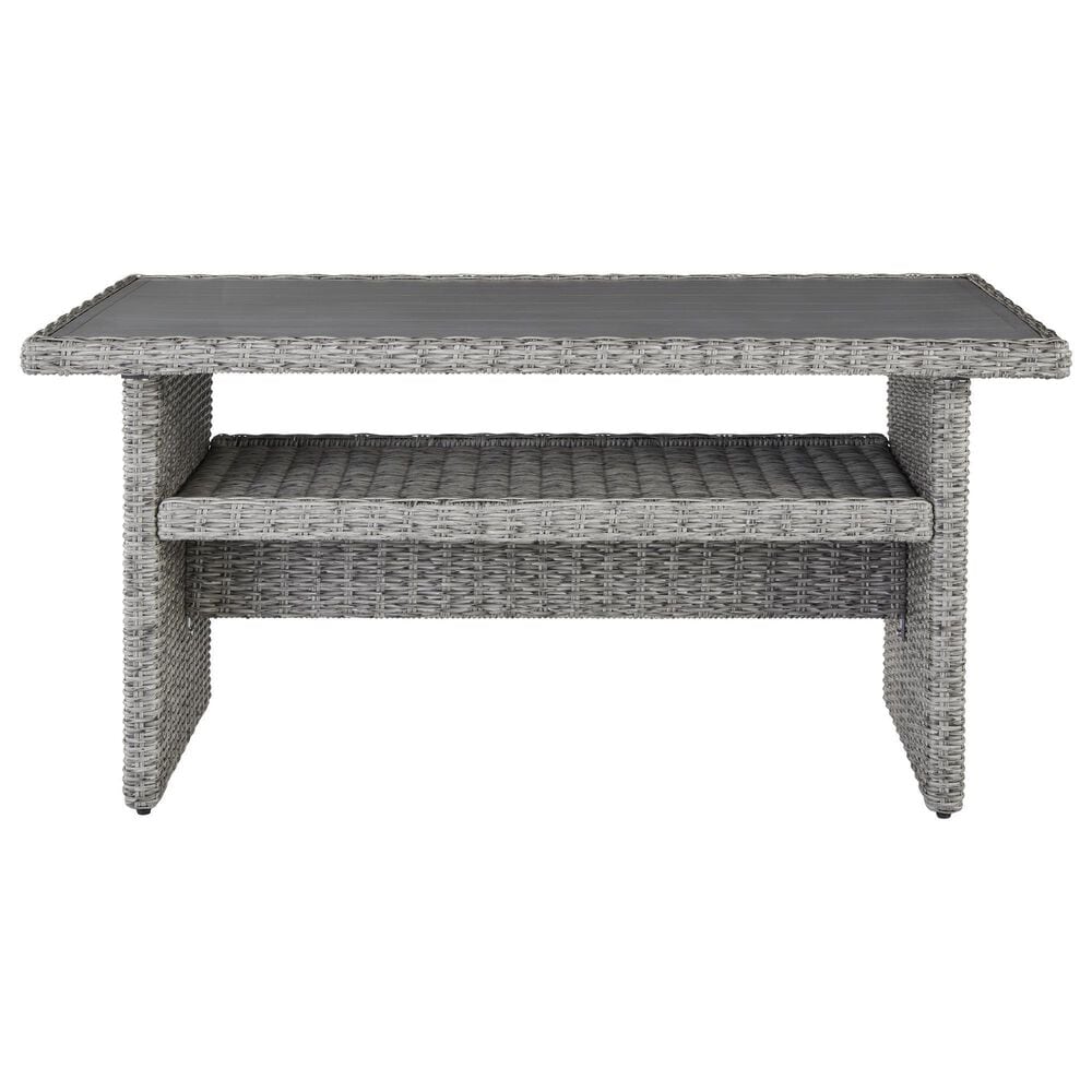 Signature Design by Ashley Naples Beach Patio Multi-Use Table in Light Gray - Table Only, , large