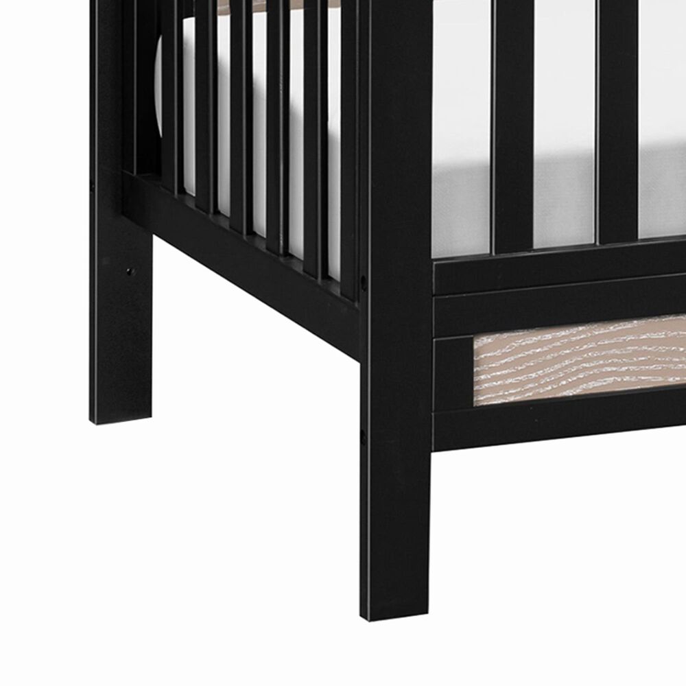 New Haus Radley 4-In-1 Convertible Crib in Ebony and Coastwood, , large