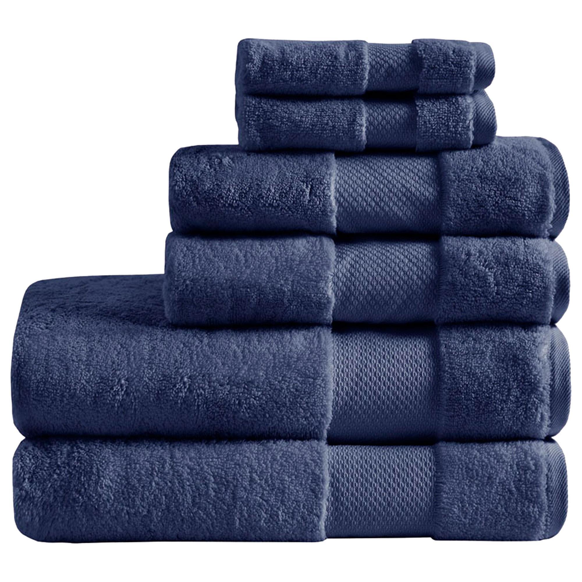 Hampton Park Turkish 6-Piece Bath Towel Set in Blue