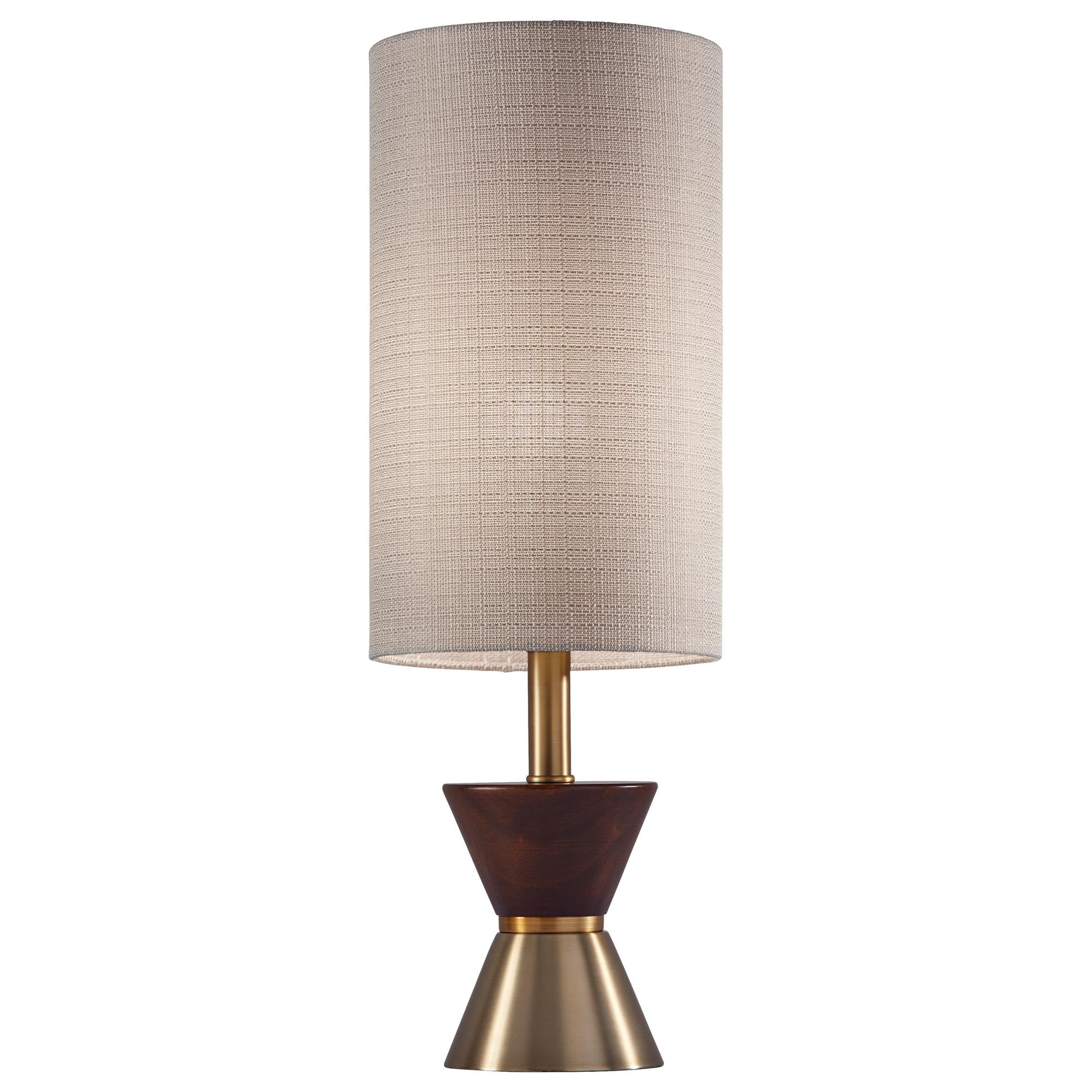 GlucksteinElements Carmen 29-inch H Table Lamp with Clear Crystal Polished  Brass Base and