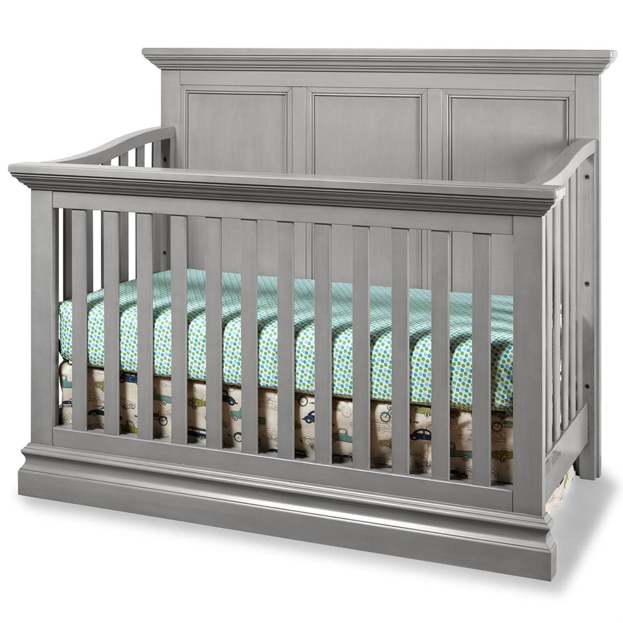 Little Dreamer Pine Ridge 4 In 1 Convertible Crib in Gray NFM