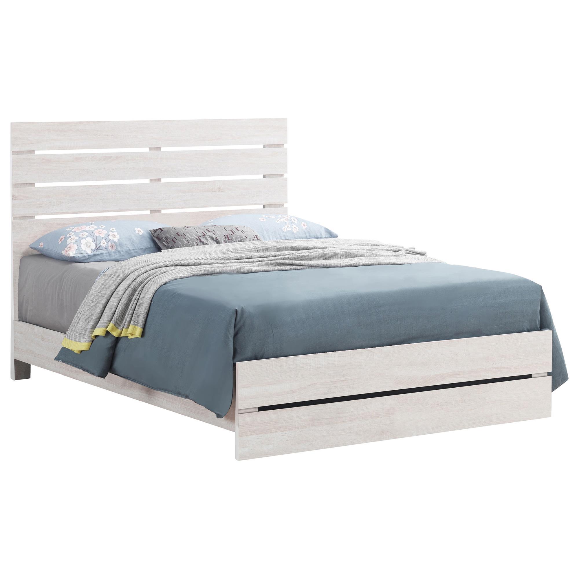 Pacific Landing Brantford King Panel Bed in Ivory | NFM