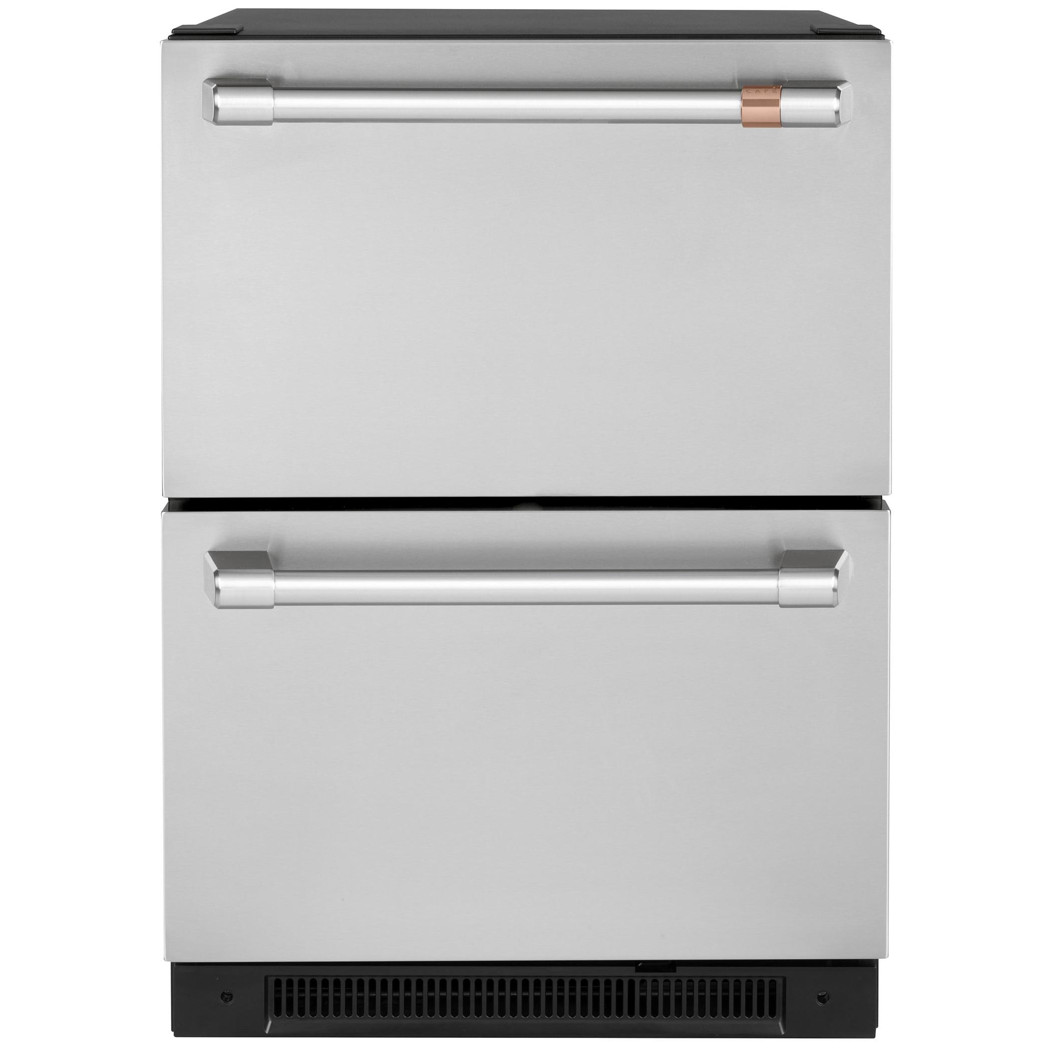 Cafe 5.7 Cu. Ft. Built-In Dual-Drawer Refrigerator in Stainless Steel ...