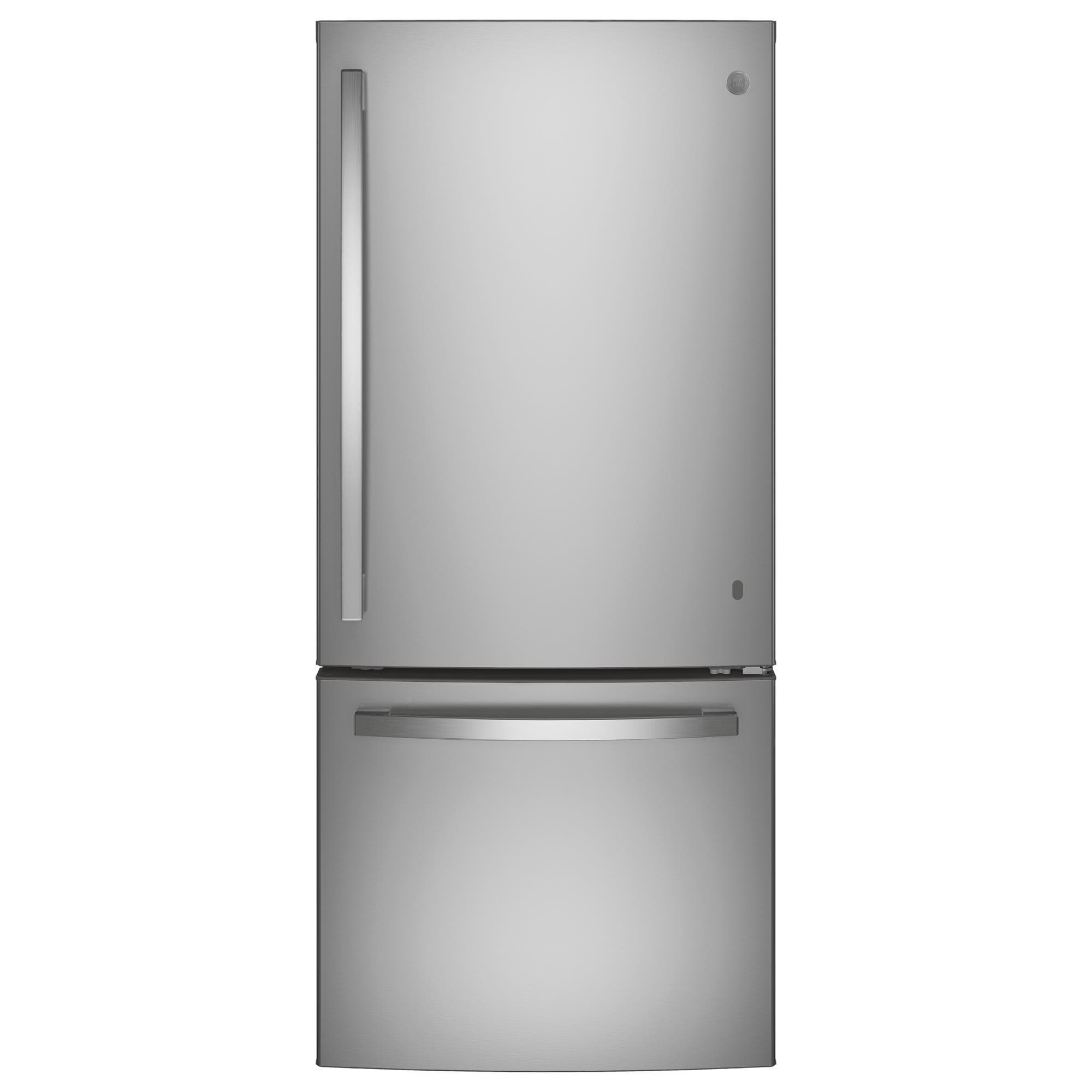 Ge Appliances 21 Cu Ft Bottom Freezer Refrigerator With Optional