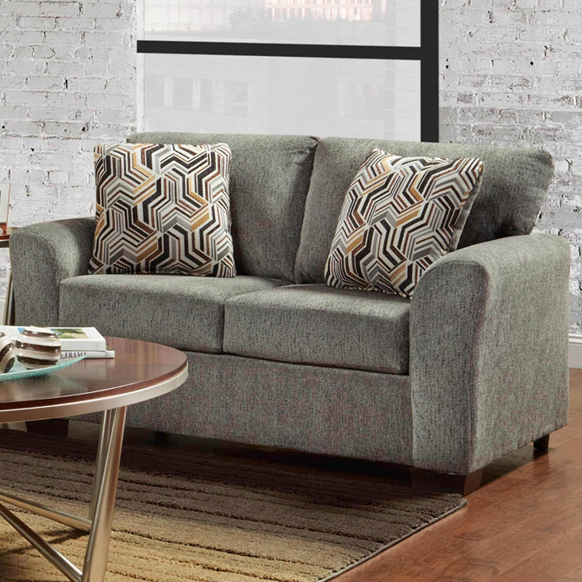 Arapahoe Home Allure Loveseat in Grey | Nebraska Furniture Mart