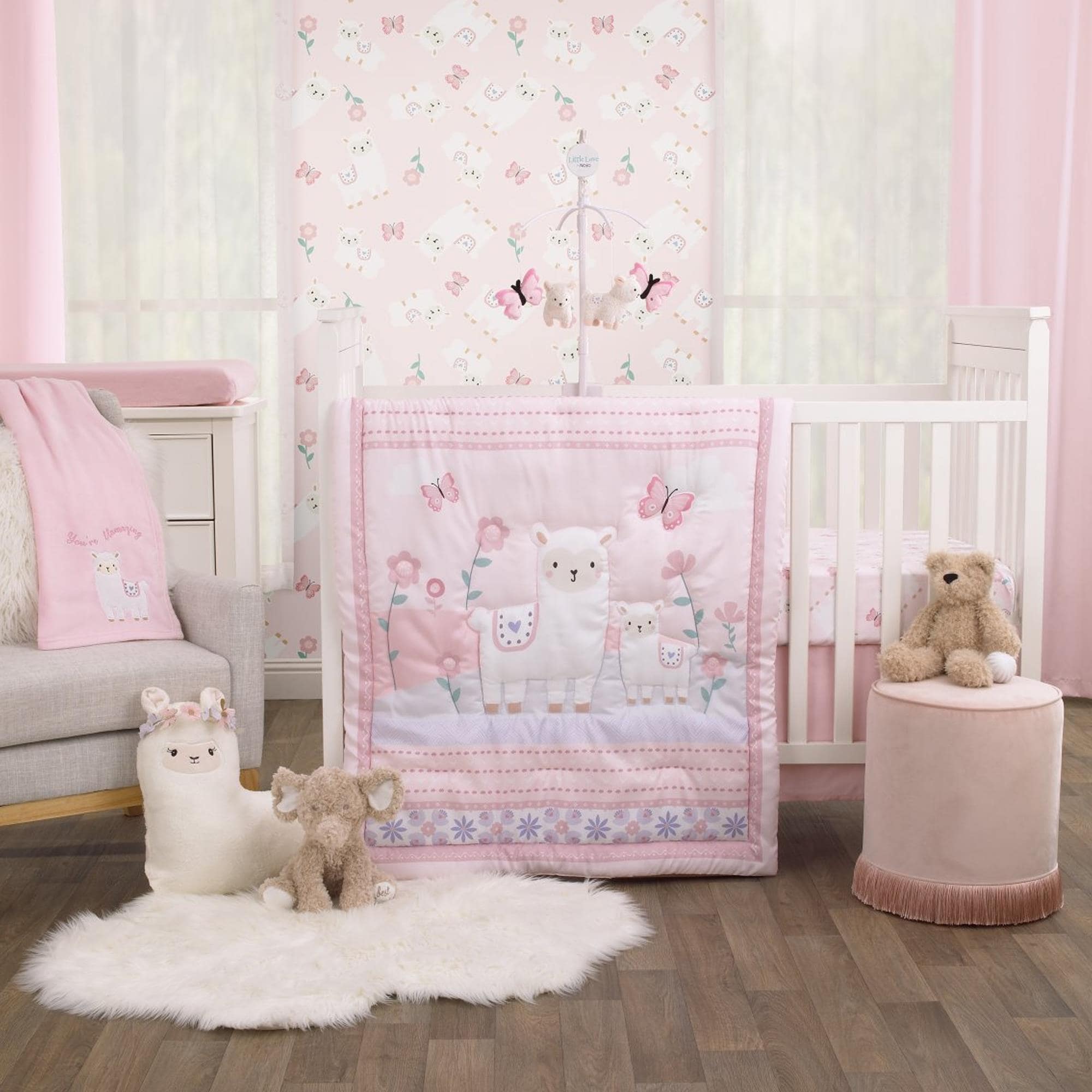 Pink 2024 crib set