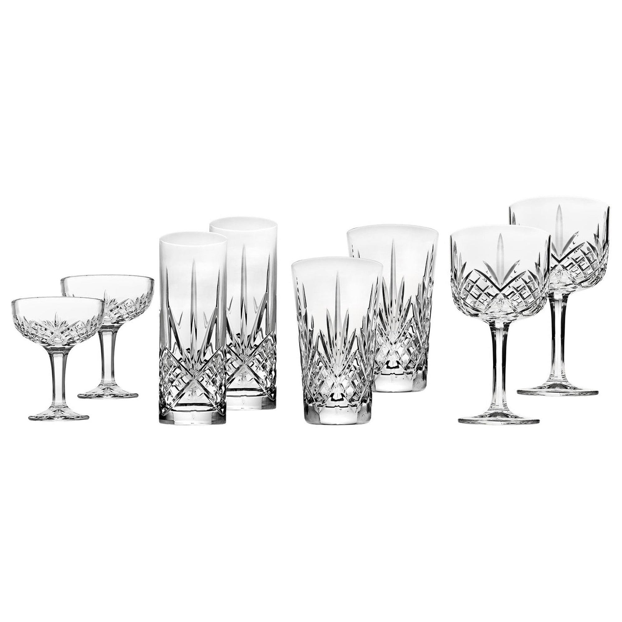 Godinger Silver Art Co. Meridian Blush Crystal Martini Glasses (Set of 4), I Found the Aesthetically Pleasing Glassware You've Been Saving on  Instagram