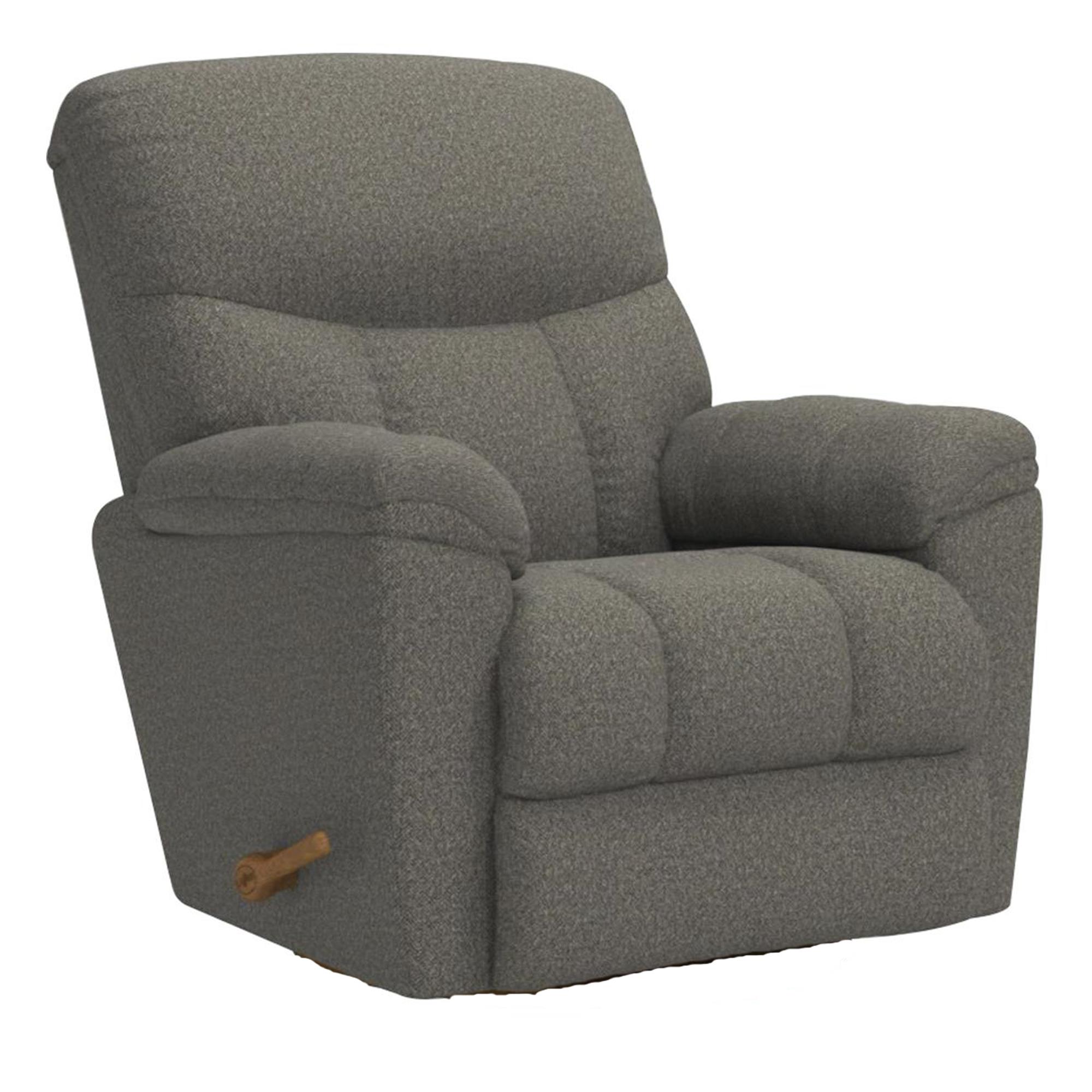 La-Z-Boy Morrison Manual Rocker Recliner in Silver | Nebraska Furniture ...