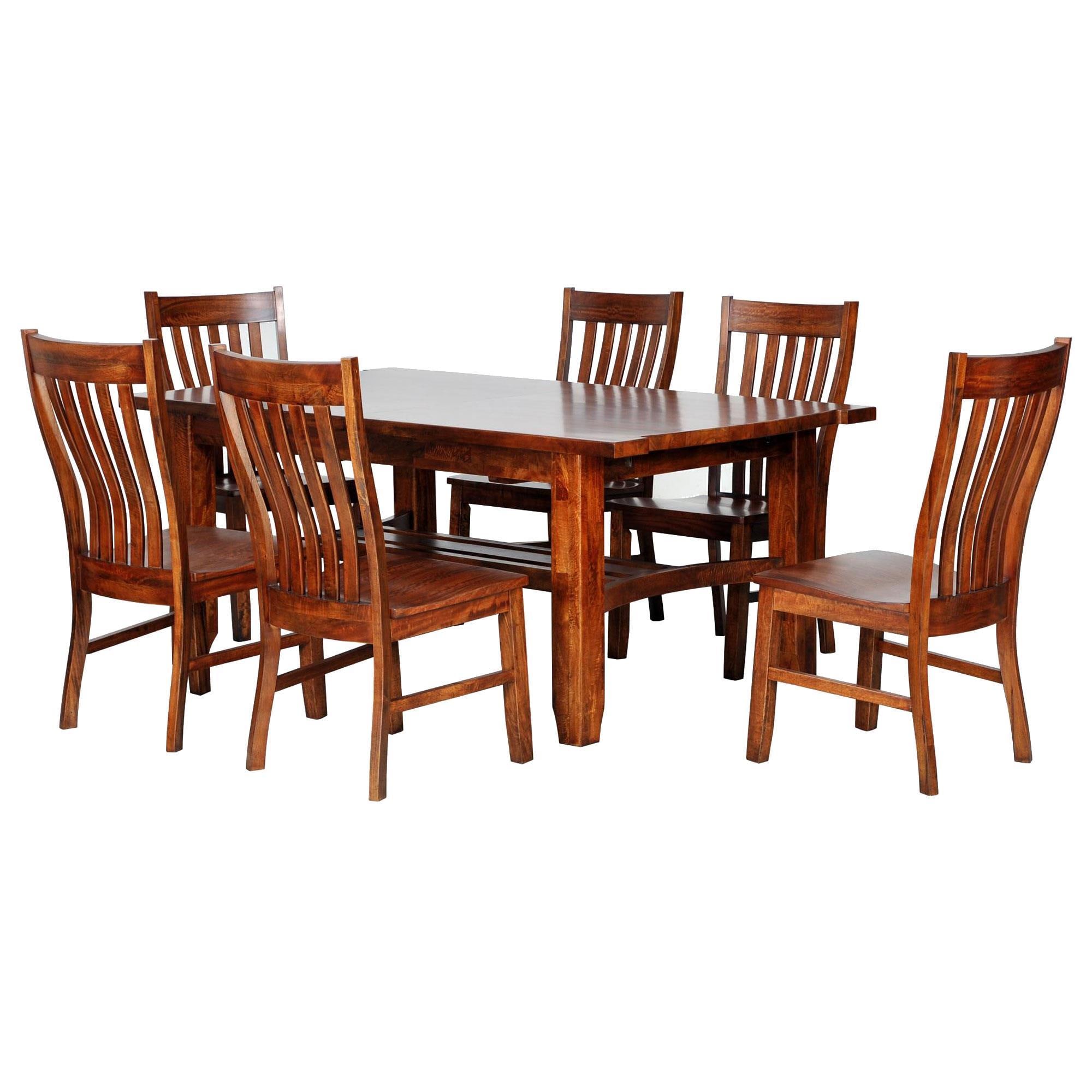 8 seater dining table timber