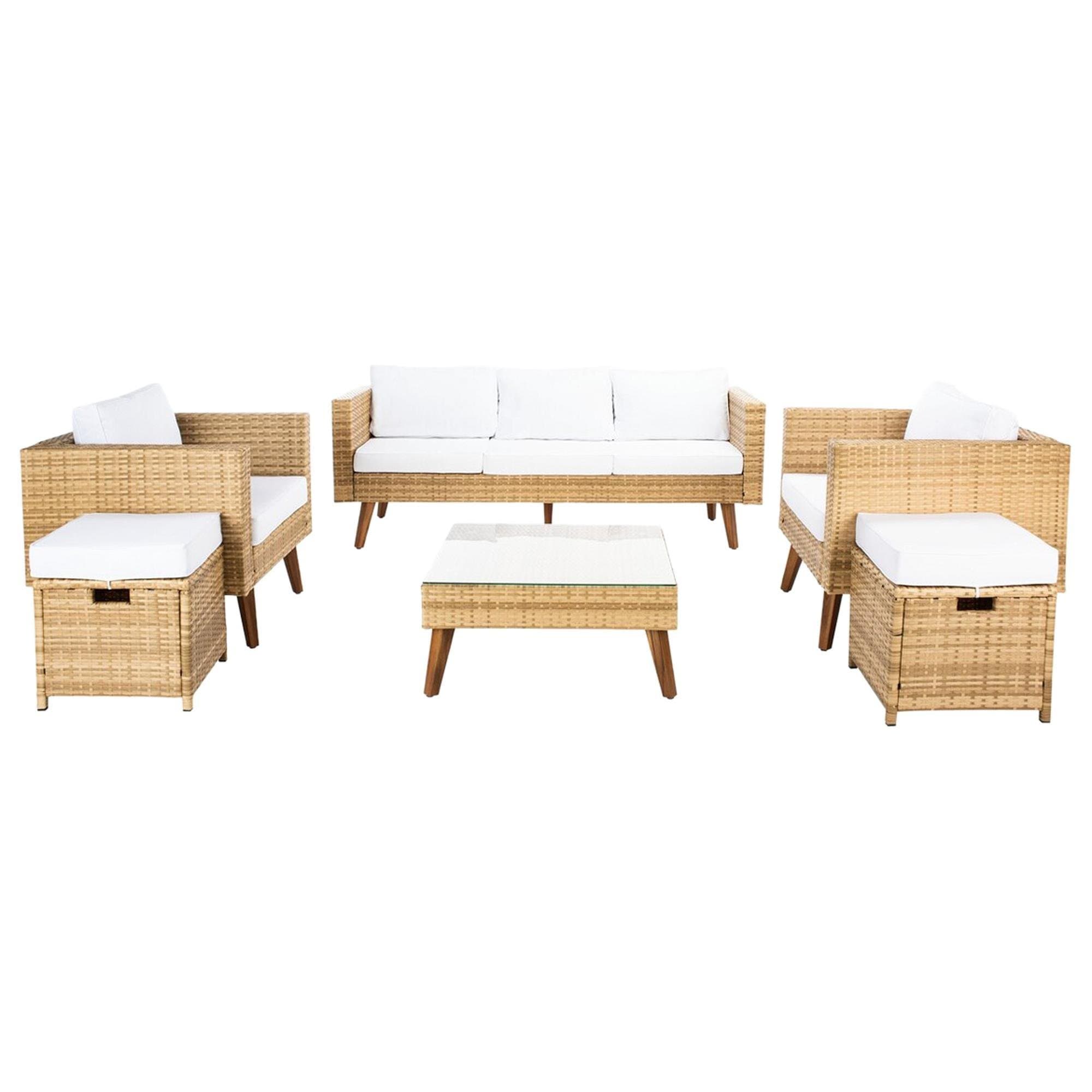 Carmelo 6 piece online rattan sectional